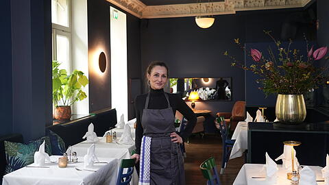 Suzana Nadj im Genussbereich des Coco Bamboo.