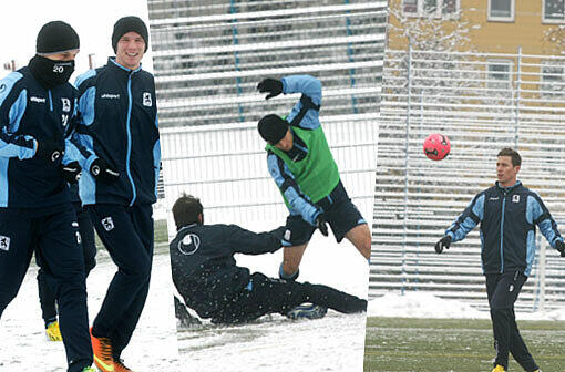 Die Löwen trainierten am Donnerstag bei alles andere als guten Bedingungen. Hier die Trainingsbilder!
