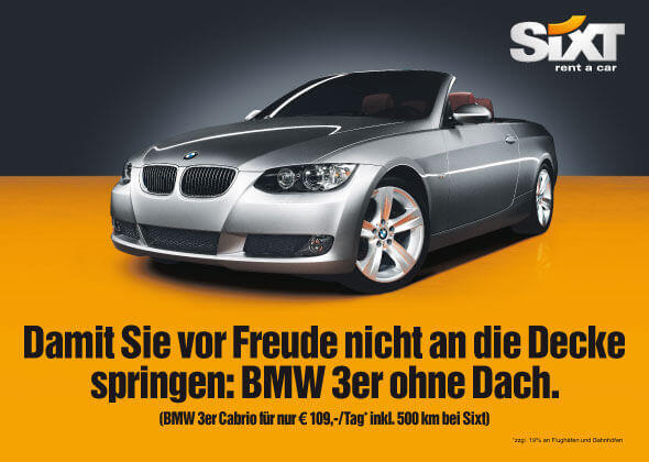 Ob Promi-Affäre, Politik-Aufreger oder Bahnstreik: Sixt nimmt selten Rücksicht auf Verluste &ndash; beweist aber auch oft genug ohne prominenten Prügelknaben Humor. Die besten Webekampagnen zum Durchklicken.