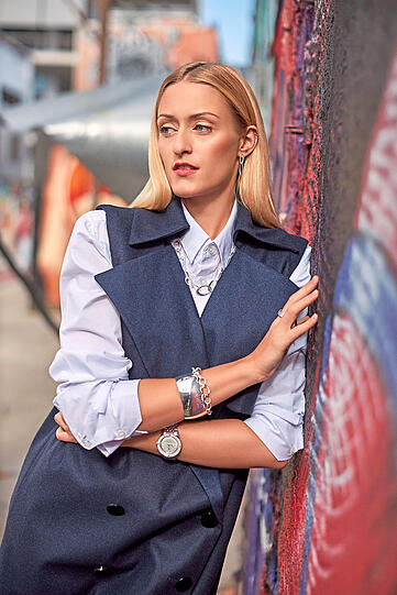 Francesca im Werksviertel.