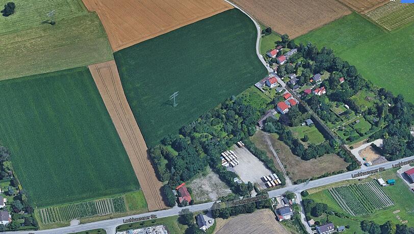 Das Planungsgebiet nördlich der Lochhauser Straße. Das Planungsgebiet nördlich der Lochhauser Straße.
