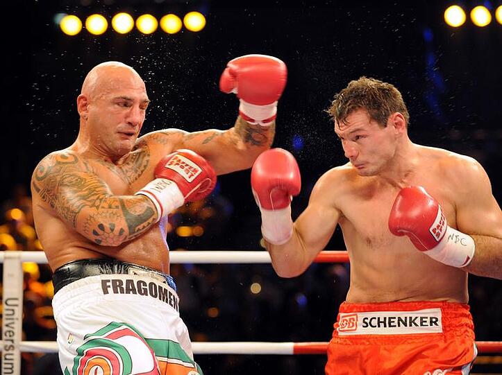 Ein harter Fight: Zsolt Erdei (r.) besiegte Weltmeister Giacobbe Fragomeni.