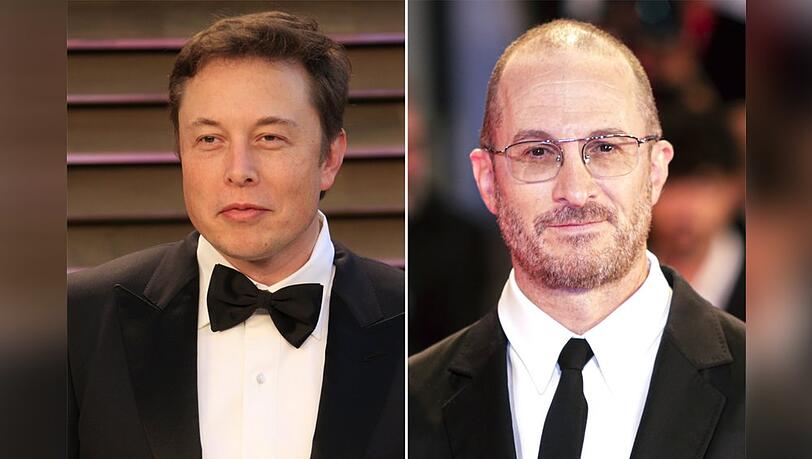 Darren Aronofsky (r.) verfilmt das Leben von Elon Musk.