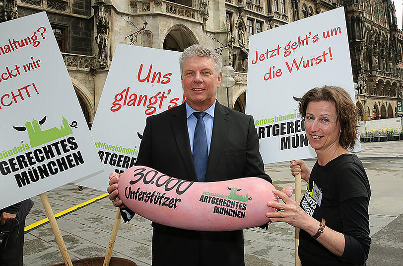 OB Reiter wird sich Gedanken machen müssen, welches Fleisch die Stadt bei öffentlichen Veranstaltungen anbietet.