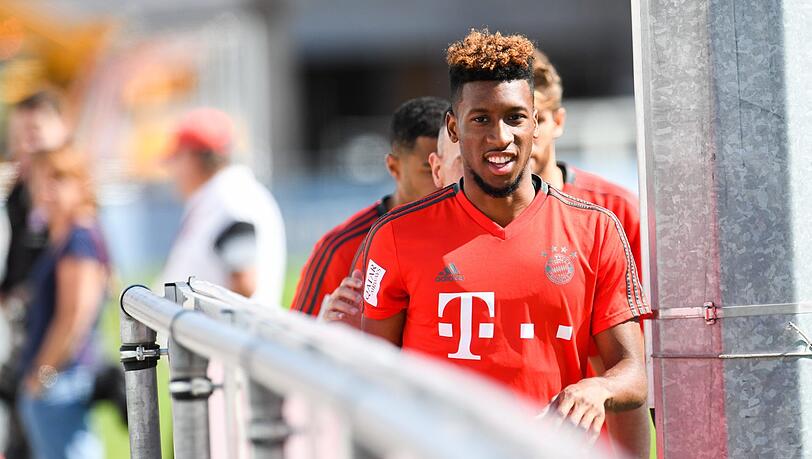 Kehrte nach zweieinhalb Monaten wieder zurück ins Lauftraining beim FC Bayern: Kingsley Coman Kehrte nach zweieinhalb Monaten wieder zurück ins Lauftraining beim FC Bayern: Kingsley Coman