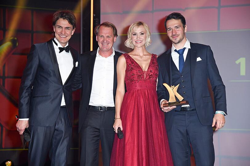 Matze Knop, Markus Wasmeier, Lisa Loch und Felix Neureuther