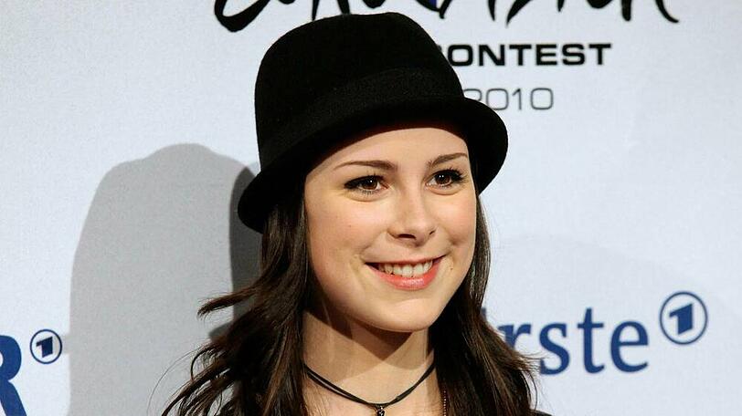 Lena Meyer-Landrut auf einer Pressekonferenz nach ihrem ESC-Sieg im Jahr 2010.