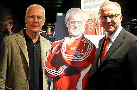 3 Ikonen: Beckenbauer, Müller und Rummenigge.