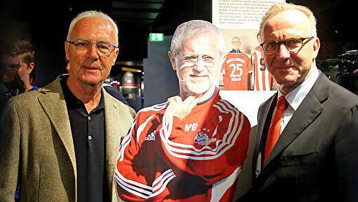3 Ikonen: Beckenbauer, Müller und Rummenigge. 3 Ikonen: Beckenbauer, Müller und Rummenigge.