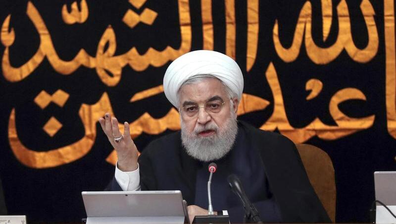 Präsident Hassan Ruhani am Mittwoch bei einer Kabinettssitzung in Teheran.