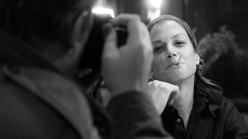 Bären-würdig: Marie Bäumer als Romy Schneider im Wettbewerbsbeitrag "3 Tage in Quiberon" von Emily Atef.