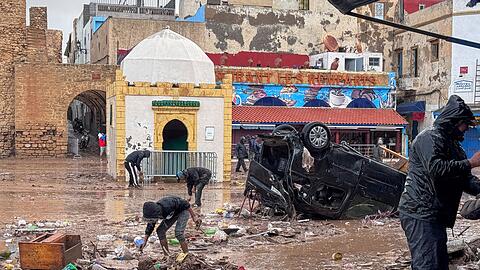 Die Regenfälle führten in der Provinz Safi zu schweren Überschwemmungen.