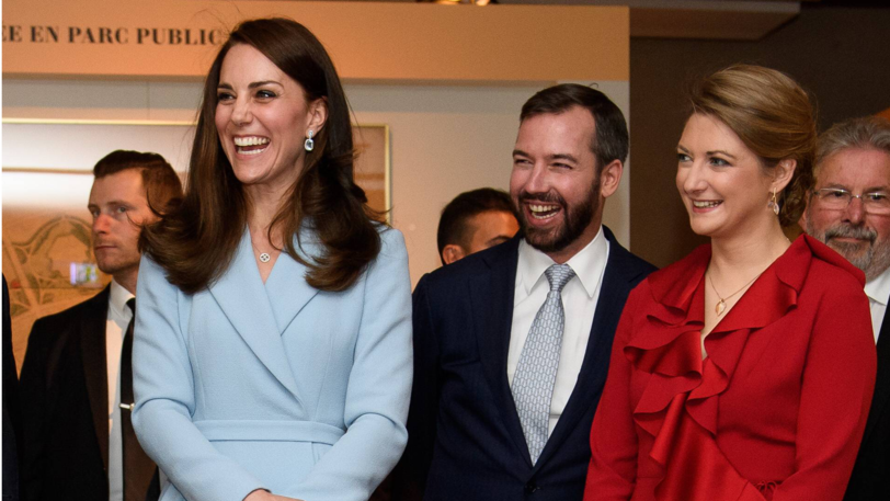 2017 besuchte Herzogin Kate das Erbgroßherzogenpaar Stéphanie und Guillaume in Luxemburg.
