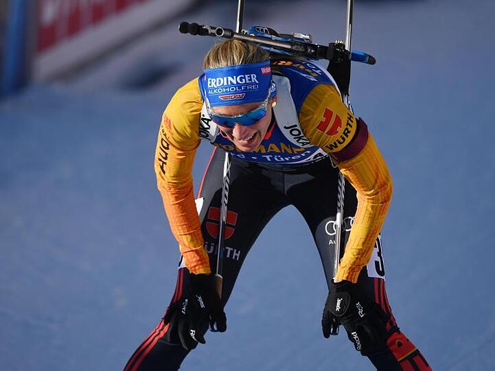 Schrammte in Antholz nur knapp an Gold vorbei: Vanessa Hinz.