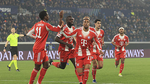 Bayerns Offensiv-Star Michael Olise steuerte gegen Bergamo zwei Tore und eine Vorlage bei. Bayerns Offensiv-Star Michael Olise steuerte gegen Bergamo zwei Tore und eine Vorlage bei.