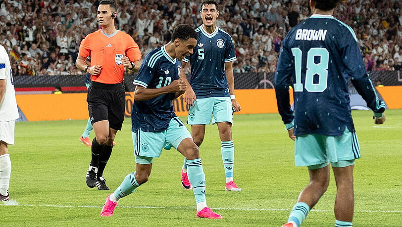 Hoffnungstr&auml;ger in der Offensive: Jamal Musiala (l.).