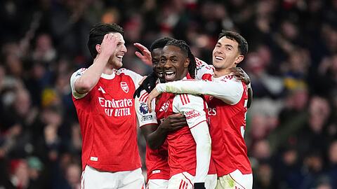 Mann des Spiels: Arsenals Eberechi Eze erzielte im Nord-London-Derby drei Tore.