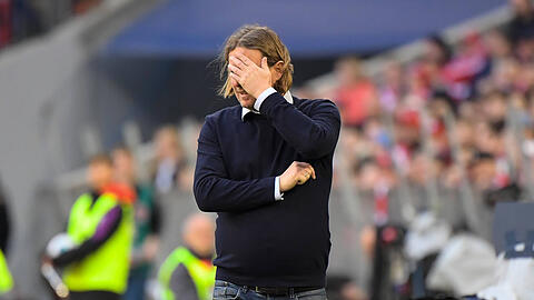 Bitter: Mainz-Trainer Bo Henriksen musste in der Allianz Arena seine höchste Niederlage als Trainer einstecken.