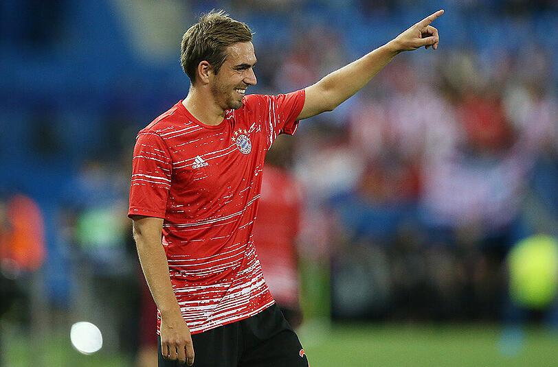 Bayern-Kapitän Philipp Lahm über Franck Ribéry und Arjen Robben: "Ich würde es definitiv begrüßen, wenn beide noch ein Jahr weiter machen würden."