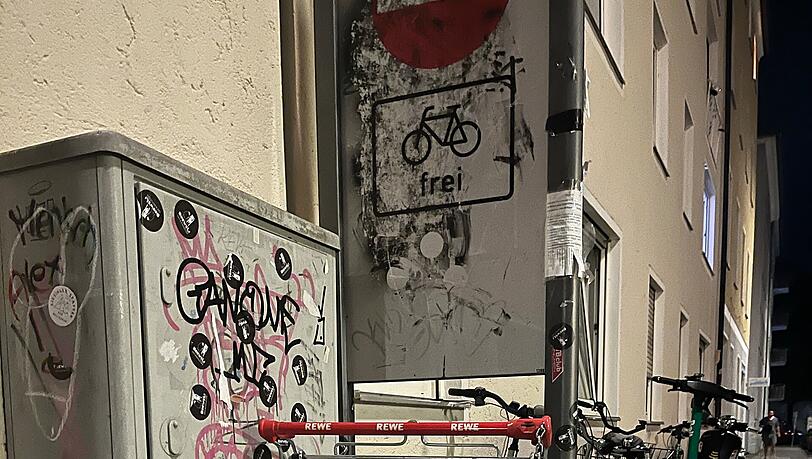 Momentaufnahme 3: Ein in Untergiesing gestrandeter Einkaufswagen.