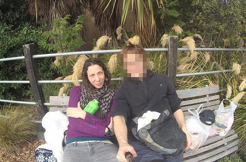 Pavlina Pizova und ihr Partner, der bei der Wanderung ums Leben kam.