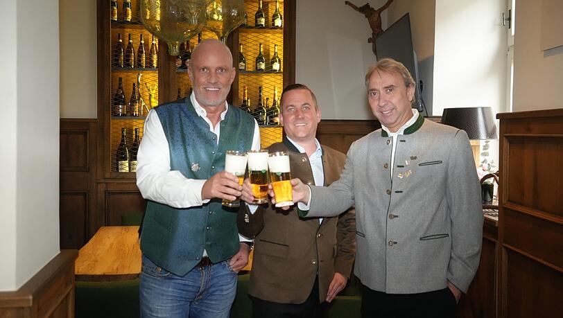 Diese drei Gastro-Schwergewichte vergrößern ihr Genuss- und Feier-Imperium bis Stuttgart (v. l.): Alexander "Alex" Baehr, Moritz Haake und Werner Hochreiter zieht's auf den Wasen.