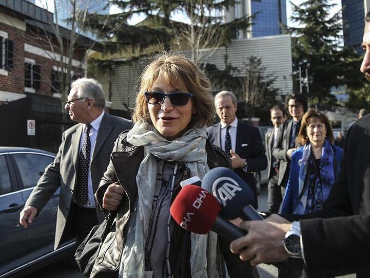Agnes Callamard, Berichterstatterin der Vereinten Nationen, in Istanbul.