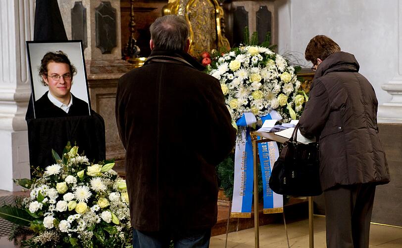 Trauerfeier für Tilmann T. in der Kirche St. Michael