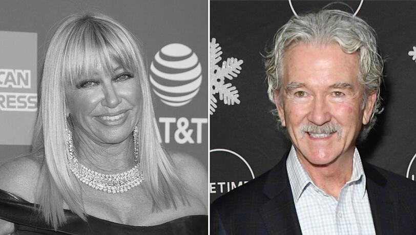 Sie waren auch abseits des Filmsets Freunde: Suzanne Somers und Patrick Duffy.