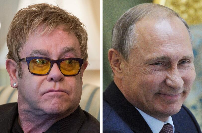"Er war sehr umgänglich, er war sehr rechtfertigend, er war sehr aufrichtig", sagt Elton John über das Telefonat mit Wladimir Putin.