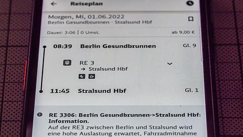 Derzeit gestört: Die Bahn-Buchungsapp DB Navigator. (Archivbild)