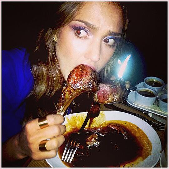 Jessica Alba hatte Hunger während der New York Fashion Week