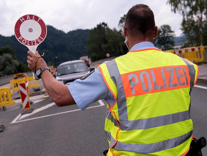 Grenzkontrolle im bayerischen Oberaudorf.