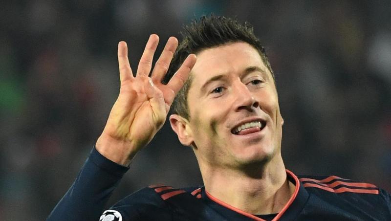 Münchens Robert Lewandowski bejubelt sein Tor zum 0:5. Foto: Sven Hoppe/dpa/Archivbild Münchens Robert Lewandowski bejubelt sein Tor zum 0:5. Foto: Sven Hoppe/dpa/Archivbild