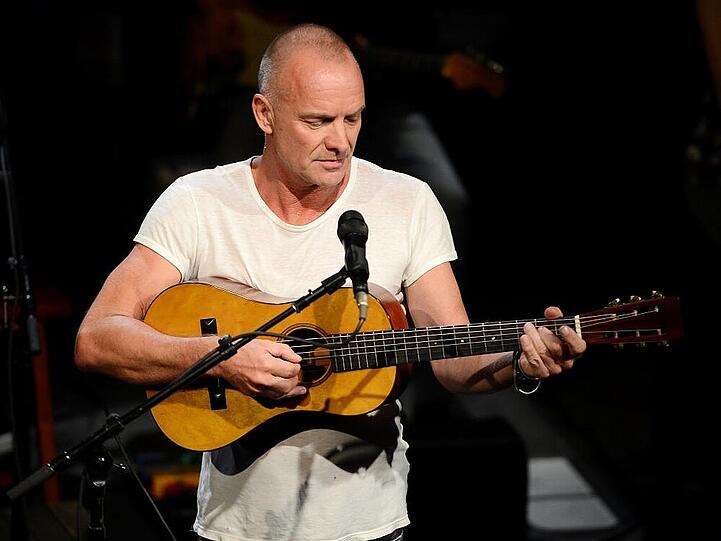 Sting bei einem Auftritt in New York