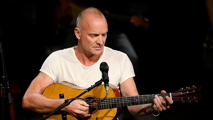 Sting bei einem Auftritt in New York Sting bei einem Auftritt in New York