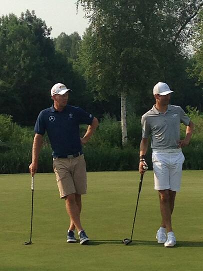 Thomas Müller geht in München seiner Leidenschaft, dem Golfen, nach.