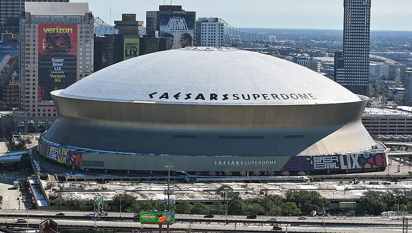 Der Super Bowl 59 findet im  Caesars Superdome in New Orleans statt, der Heimat der  New Orleans Saints.