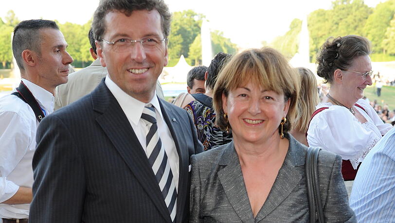 Der damalige Vorsitzende der CSU-Fraktion im Bayerischen Landtag, Georg Schmid, und seine Frau Gertrud.