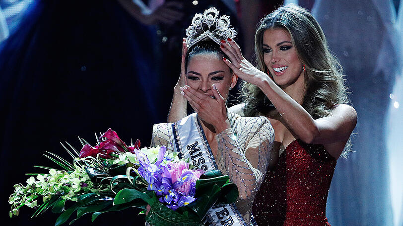 Die Südafrikanerin Demi-Leigh Nel-Peters bei der Krönung zur "Miss Universe".
