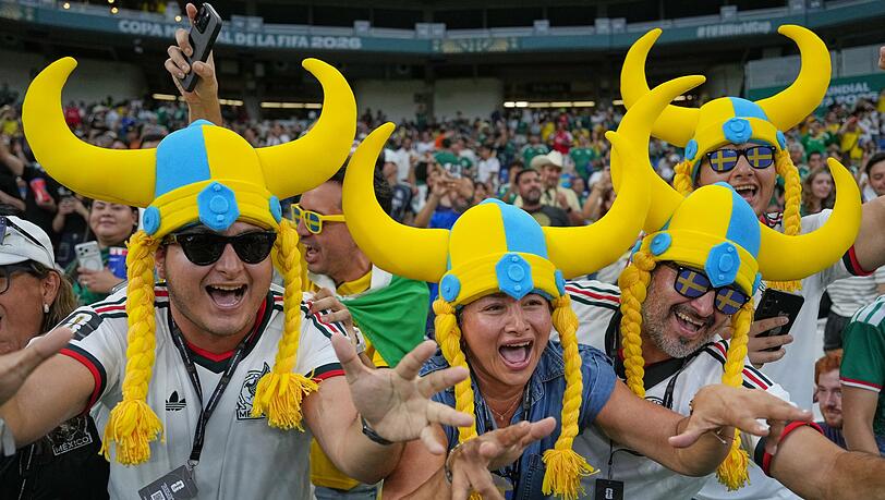 Schwedens Fans haben Grund zur Freude. Schwedens Fans haben Grund zur Freude.