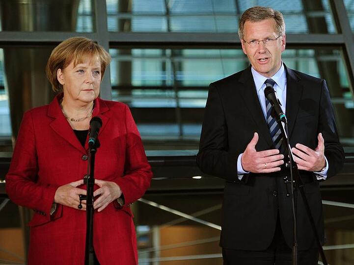 Angela Merkel und Christian Wulff