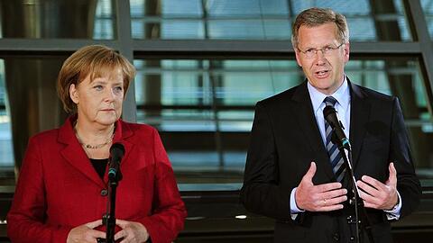 Angela Merkel und Christian Wulff