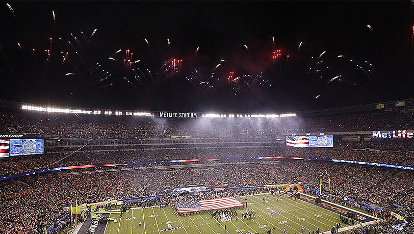 Im MetLife-Stadion in East Rutherford, New Jersey gewannen die Seattle Seahawks letztes Jahr den Super Bowl. Im MetLife-Stadion in East Rutherford, New Jersey gewannen die Seattle Seahawks letztes Jahr den Super Bowl.