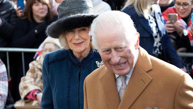 Königin Camilla und König Charles III. in Middlesbrough.