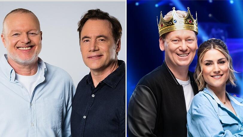 Stefan Raab und Bully sind ebenso wie das "Schlag den Star"-Duo Jens "Knossi" Knossalla und Lia Mitrou am Samstag im TV zu sehen.