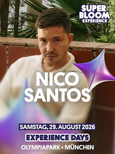 Chartstürmer Nico Santos begeistert beim SUPERBLOOM Festival mit seinen größten Hits. Chartstürmer Nico Santos begeistert beim SUPERBLOOM Festival mit seinen größten Hits.