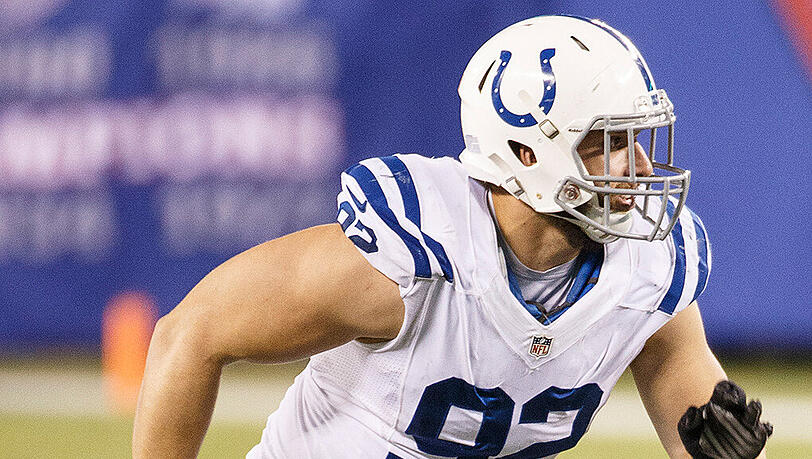 Unter den Verlierern: Björn Werner von den Indianapolis Colts. Unter den Verlierern: Björn Werner von den Indianapolis Colts.