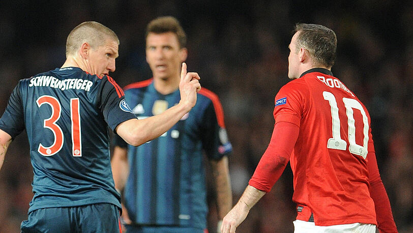 Nach dem angeblichen Foul ließ Bastian Schweinsteiger seinem Ärger freien Lauf.