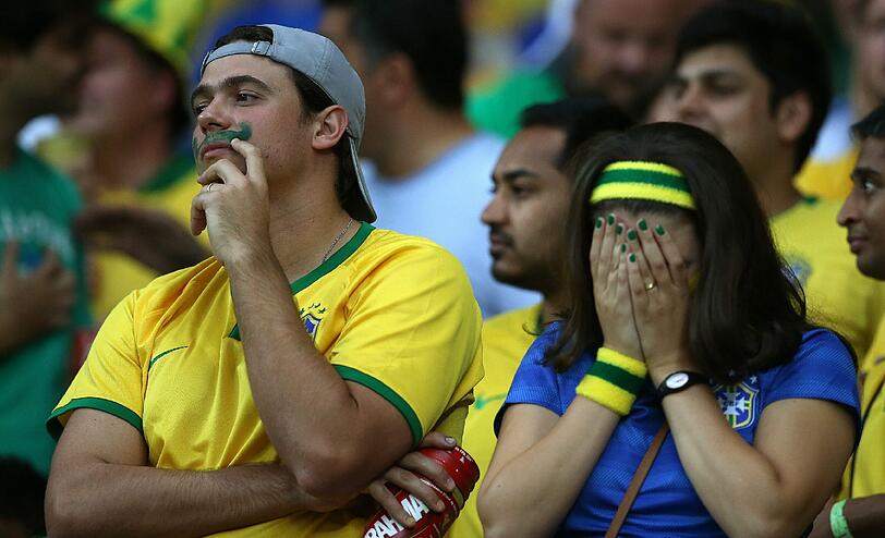 Aus der Traum für die Brasilianer: So reagieren die Fans auf die Blamage gegen Deutschland im Halbfinale